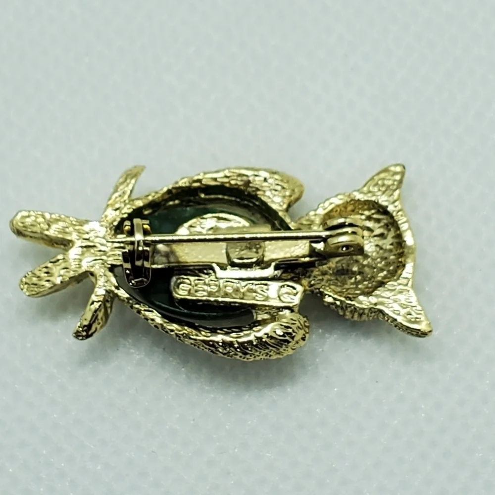 VINTAGE Gerry's Jelly Belly Owl Pin Brooch